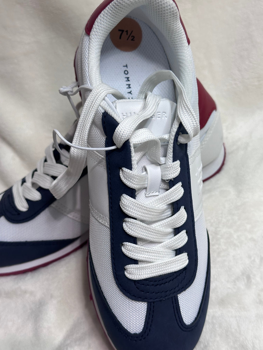 Tenis Tommy Hilfiger Rojo, Blanco y Azul para Mujer 🇺🇸