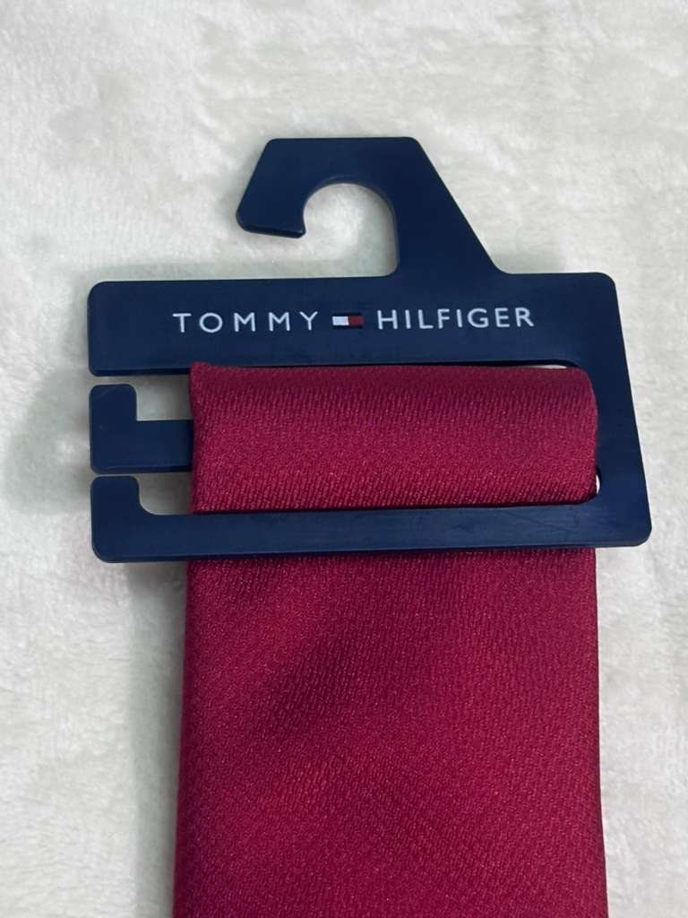 Corbata Tommy Hilfiger Rojo Vino