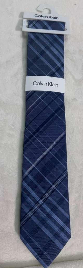 Corbata Calvin Klein Azul Marino Cuadros