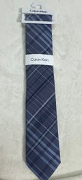 Corbata Calvin Klein Gris Cuadros