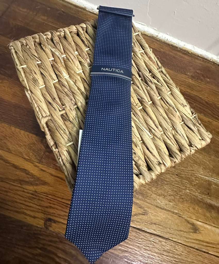 Corbata Nautica Azul Marino Puntos