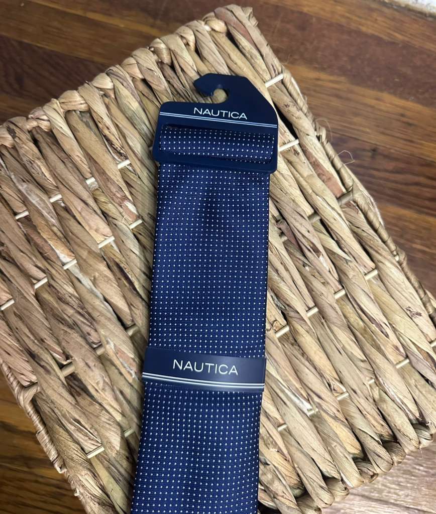 Corbata Nautica Azul Marino Puntos