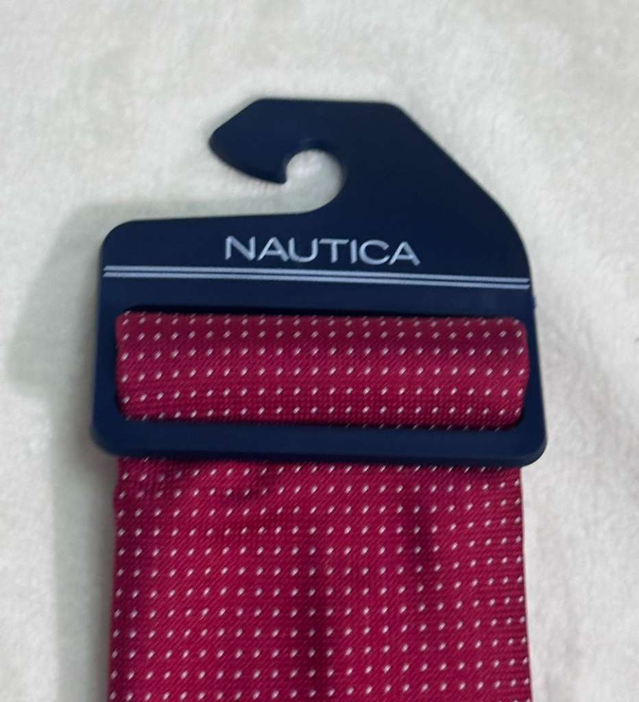 Corbata Nautica Rojo Vino Puntos