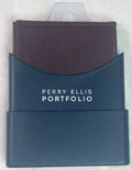 Cartera Perry Ellis Portfolio Piel Café Original - Hombre