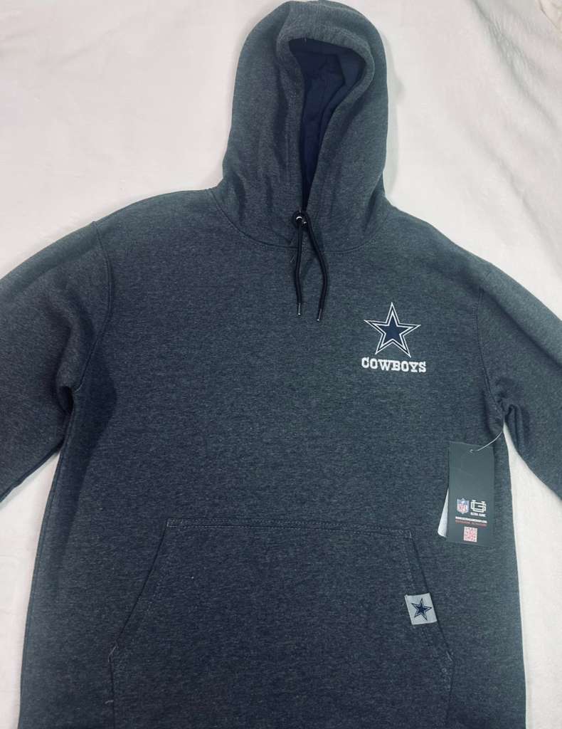 Sudadera Dallas Cowboys NFL Gris Carbón con Capucha