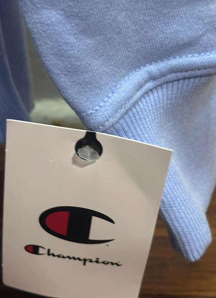 Sudadera Champion Azul Cielo con Capucha Talla XL
